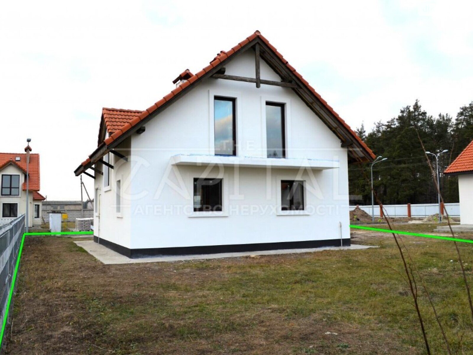 двухэтажный дом с балконом, 208 кв. м, кирпич. Продажа в Иванкове фото 1