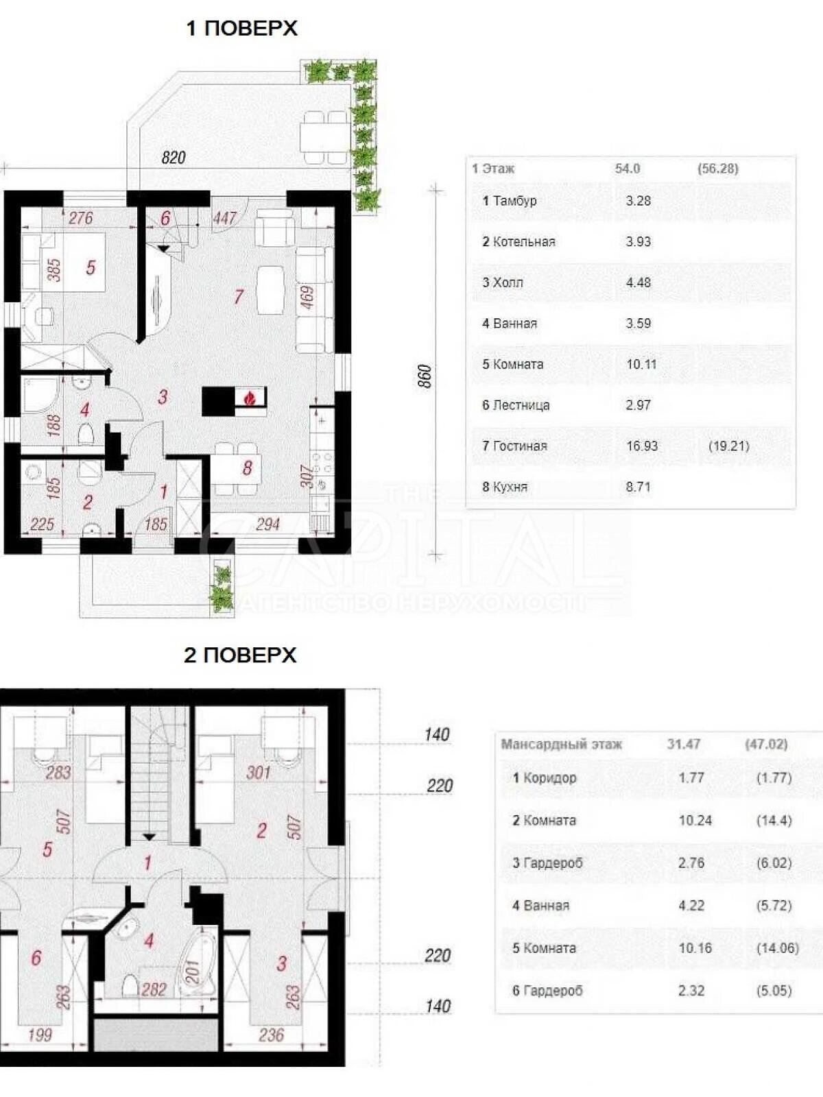 двухэтажный дом, 120 кв. м, кирпич. Продажа в Иванкове фото 1