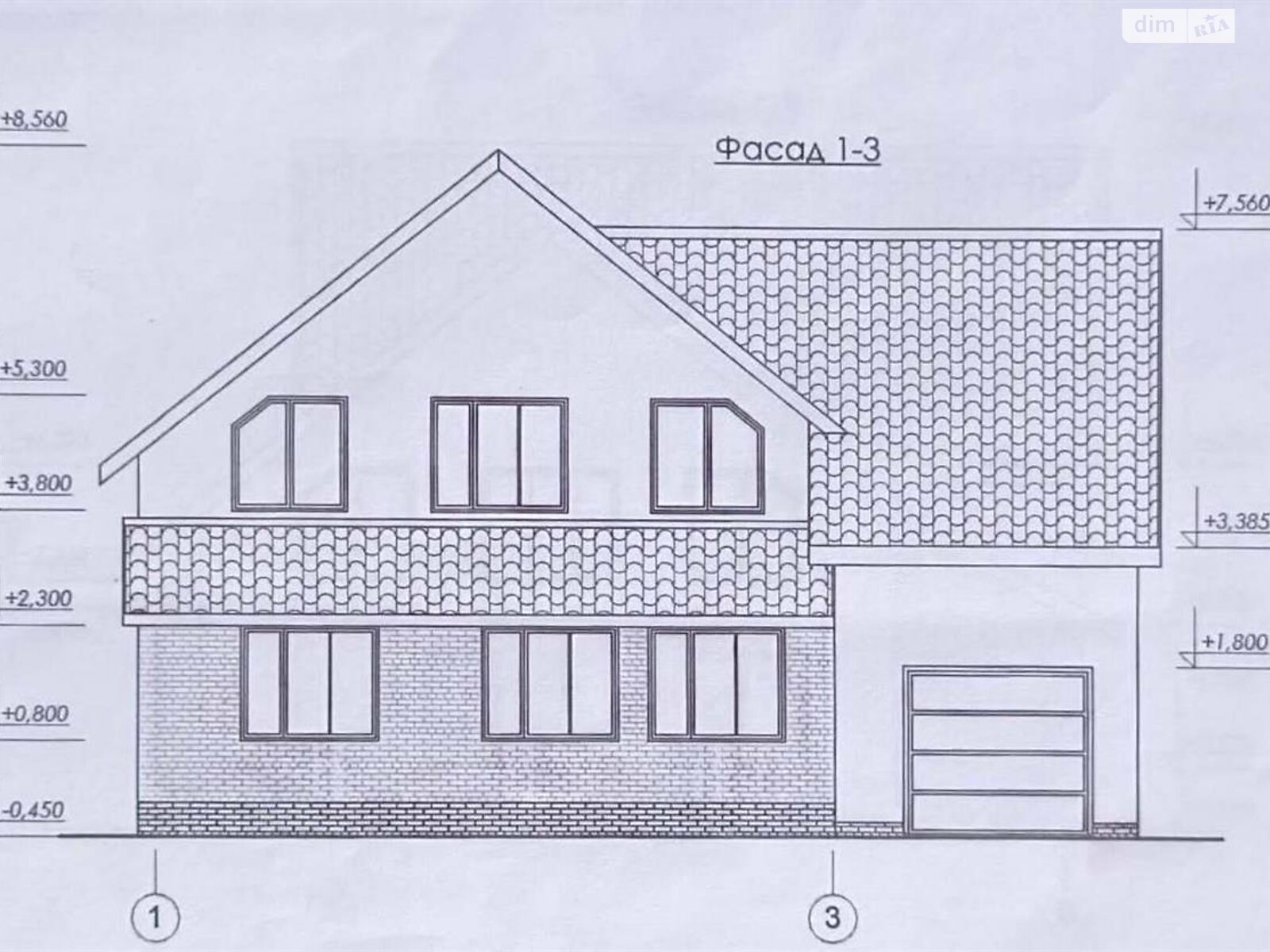 двухэтажный дом с гаражом, 250 кв. м, кирпич. Продажа в Иванкове район Иванков фото 1