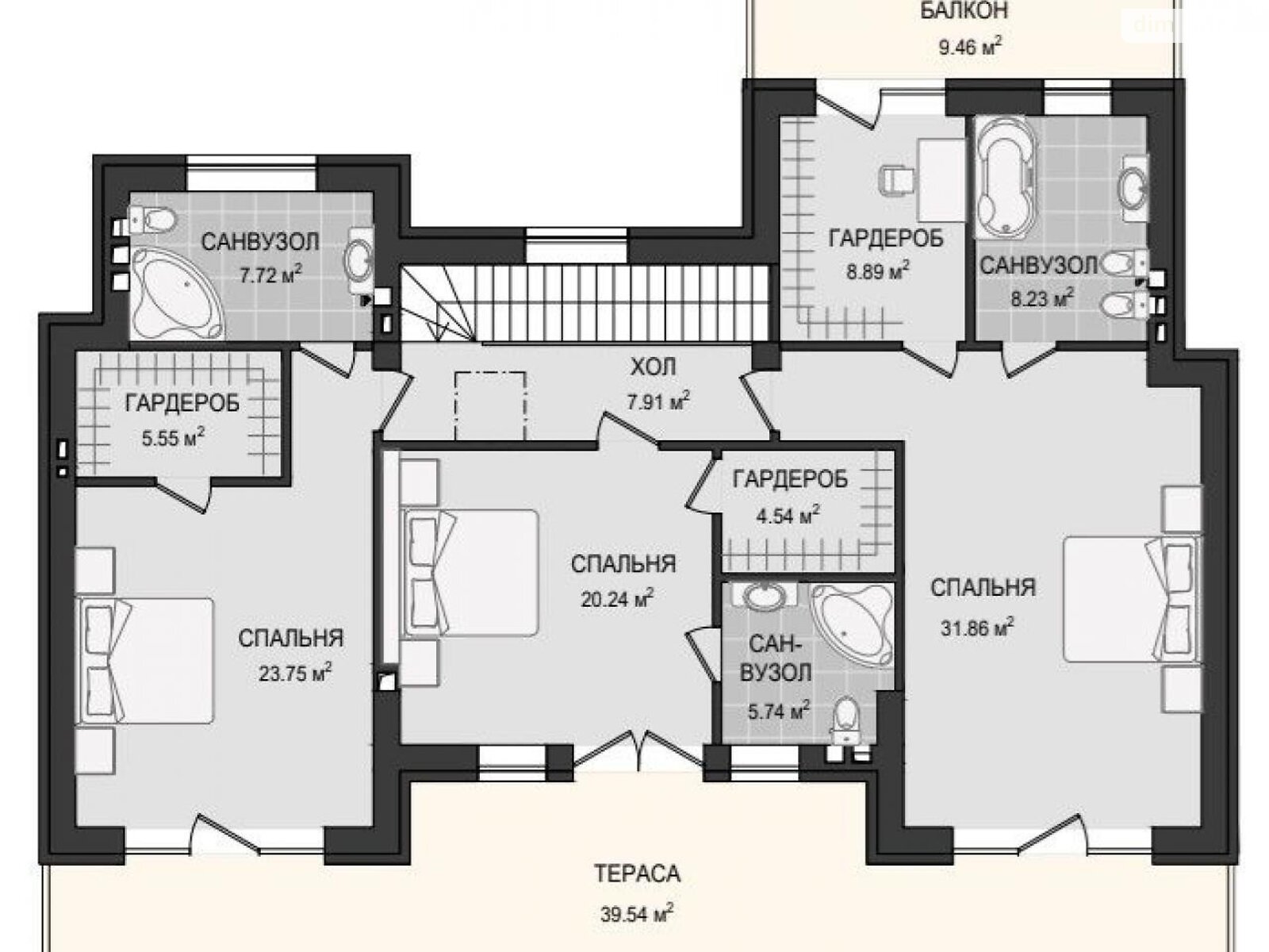 двоповерховий будинок з балконом, 256 кв. м, кирпич. Продаж у Іванковичах фото 1 двоповерховий будинок з балконом, 256 кв. м, кирпич. Продаж у Іванковичах фото 1