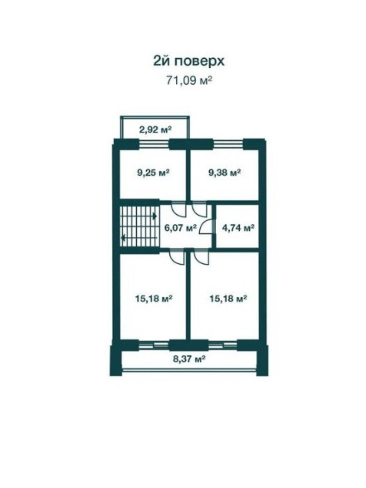 двухэтажный таунхаус, 170 кв. м, кирпич. Продажа в Криховцах фото 1