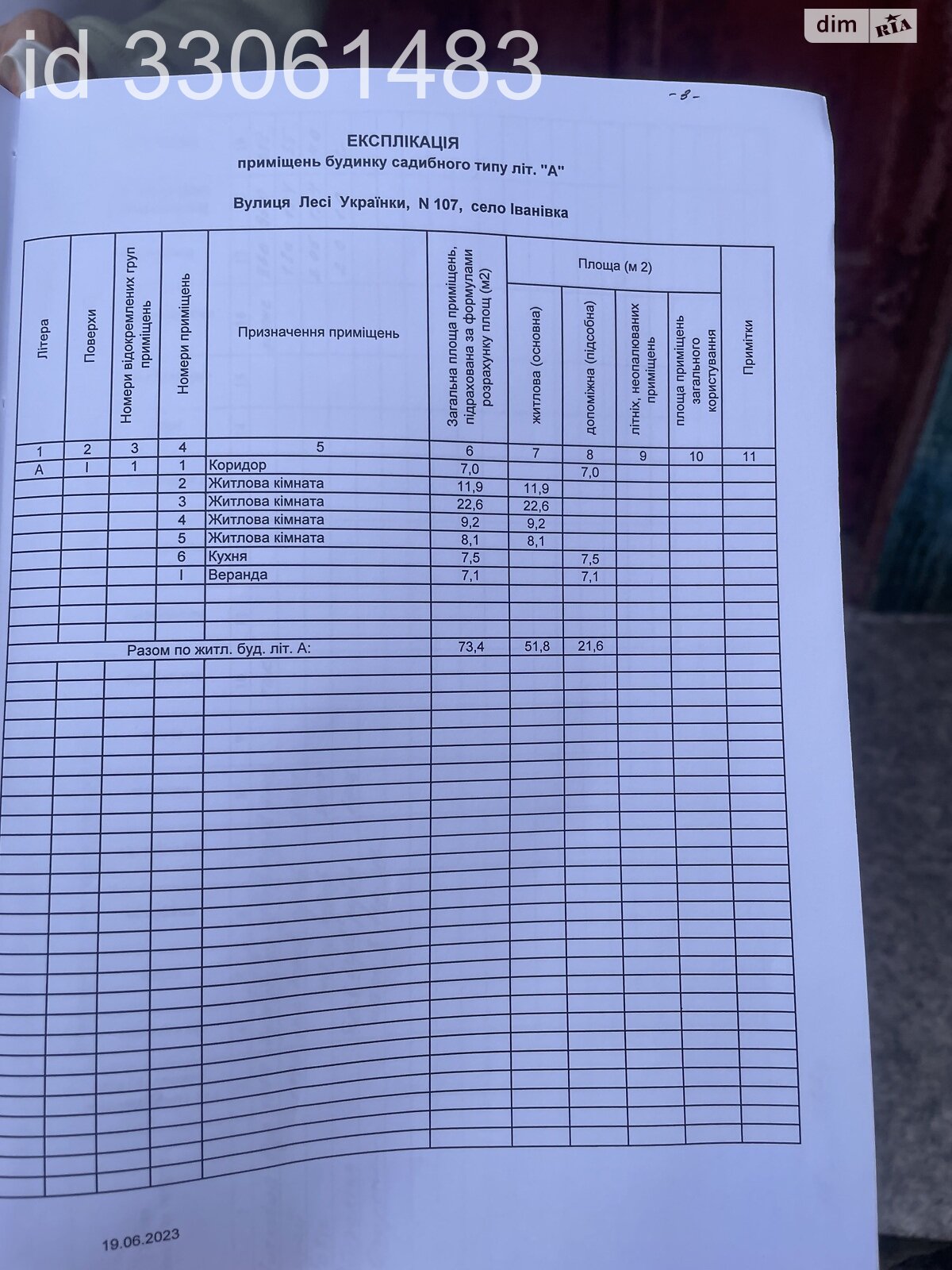 одноповерховий будинок з верандою, 73.4 кв. м, дерево та цегла. Продаж у Іванівці фото 1 одноповерховий будинок з верандою, 73.4 кв. м, дерево та цегла. Продаж у Іванівці фото 1