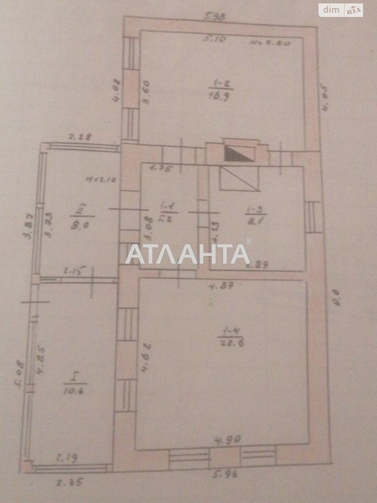 одноповерховий будинок, 72.4 кв. м, ракушечник (ракушняк). Продаж у Петрівці фото 1