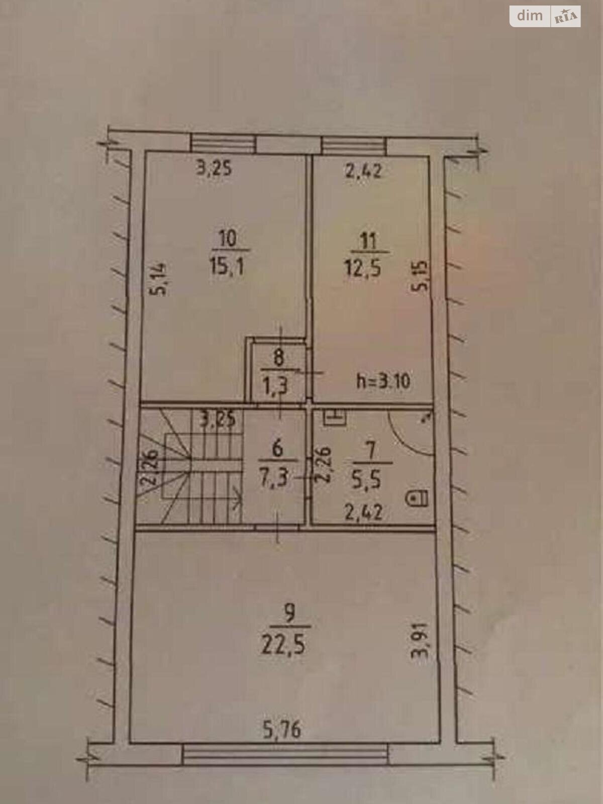 трехэтажный дом, 130 кв. м, газобетон. Продажа в Жулянах район Жуляны фото 1