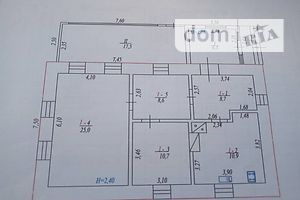 одноэтажный дом с гаражом, 87 кв. м, кирпич. Продажа в Полевой Лисиевке фото 2