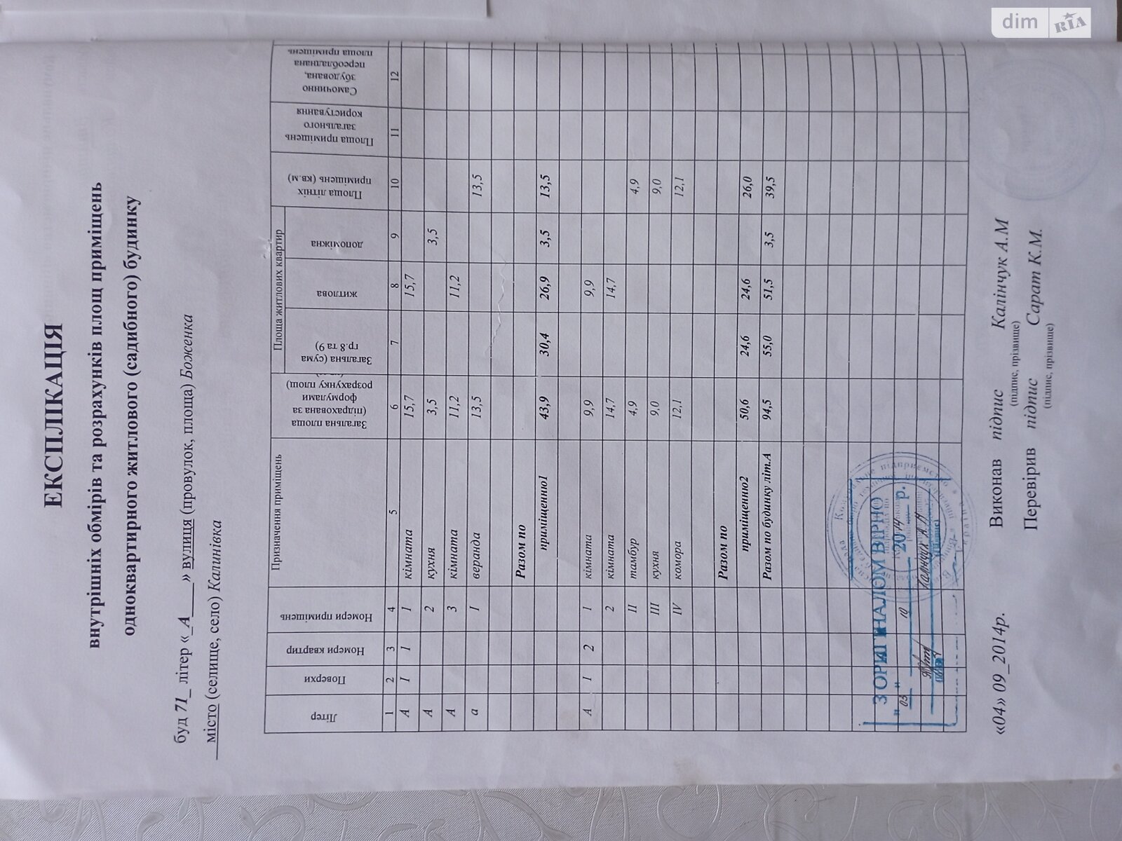 одноповерховий будинок, 94.5 кв. м, глинобитний. Продаж у Калинівці фото 1