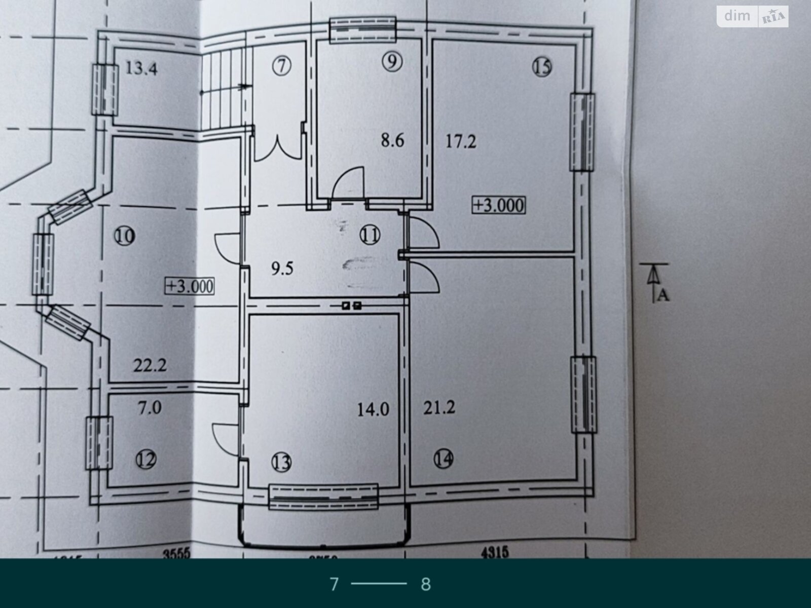 двухэтажный дом с отоплением, 220 кв. м, кирпич. Продажа в Калуше район Подгорки фото 1