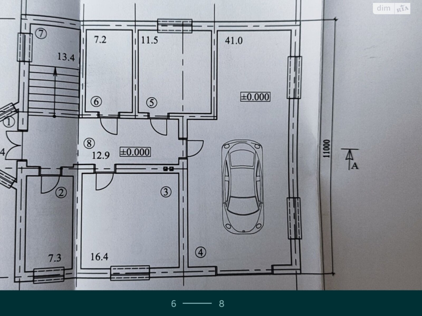 двухэтажный дом с отоплением, 220 кв. м, кирпич. Продажа в Калуше район Подгорки фото 1