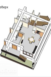 трехэтажный дом с балконом, 145 кв. м, газобетон. Продажа в Каменке-Бугской район Каменка-Бугская фото 2