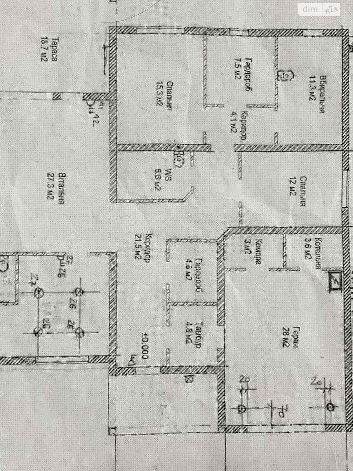 одноповерховий будинок з гаражем, 184 кв. м, монолітно-каркасний. Продаж в Кам’янському, район Лівий берег фото 1