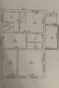 одноэтажный дом с гаражом, 80 кв. м, кирпич саманный. Продажа в Каневе фото 2