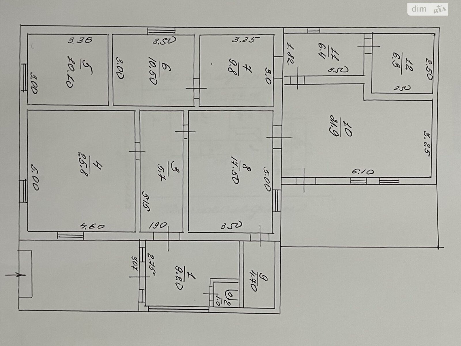 двухэтажный дом с отоплением, 260 кв. м, кирпич. Продажа в Кедине Гора фото 1