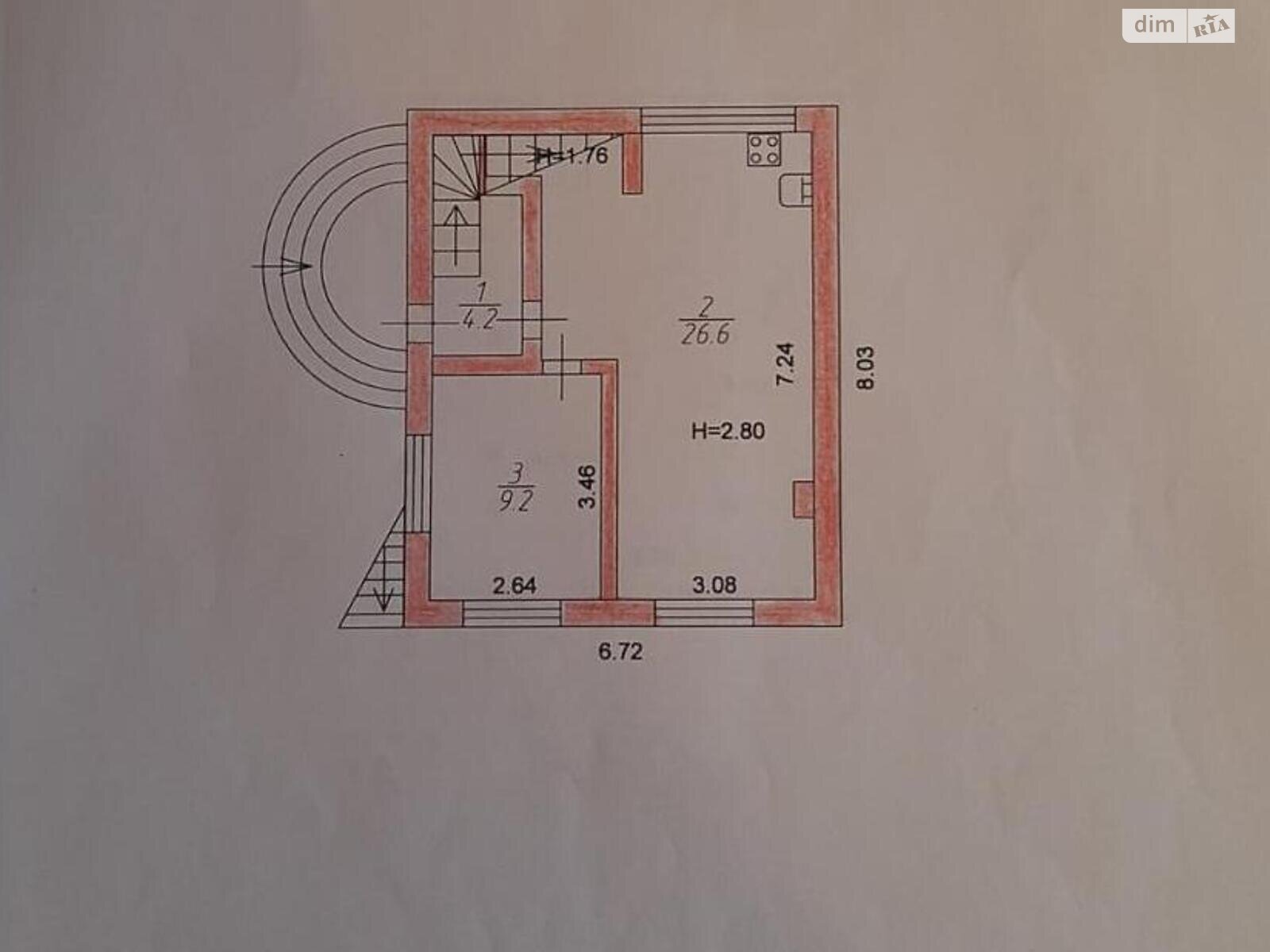 триповерховий будинок, 109 кв. м, кирпич. Продаж в Києві, район Берковець фото 1