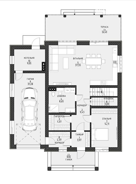 двоповерховий будинок з терасою, 205 кв. м, цегла. Продаж в Жулянах (Київська обл.) фото 1 двоповерховий будинок з терасою, 205 кв. м, цегла. Продаж в Жулянах (Київська обл.) фото 1