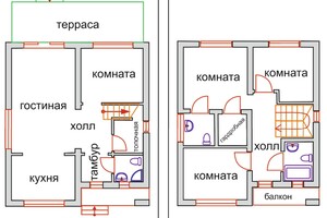 двоповерховий будинок з балконом, 230 кв. м, керамічний блок. Продаж у Жулянах фото 2