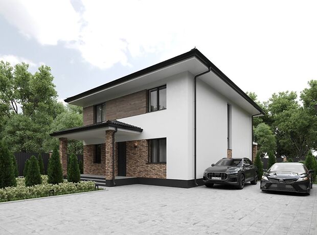 двоповерховий будинок з терасою, 205 кв. м, цегла. Продаж в Жулянах (Київська обл.) фото 1 двоповерховий будинок з терасою, 205 кв. м, цегла. Продаж в Жулянах (Київська обл.) фото 1