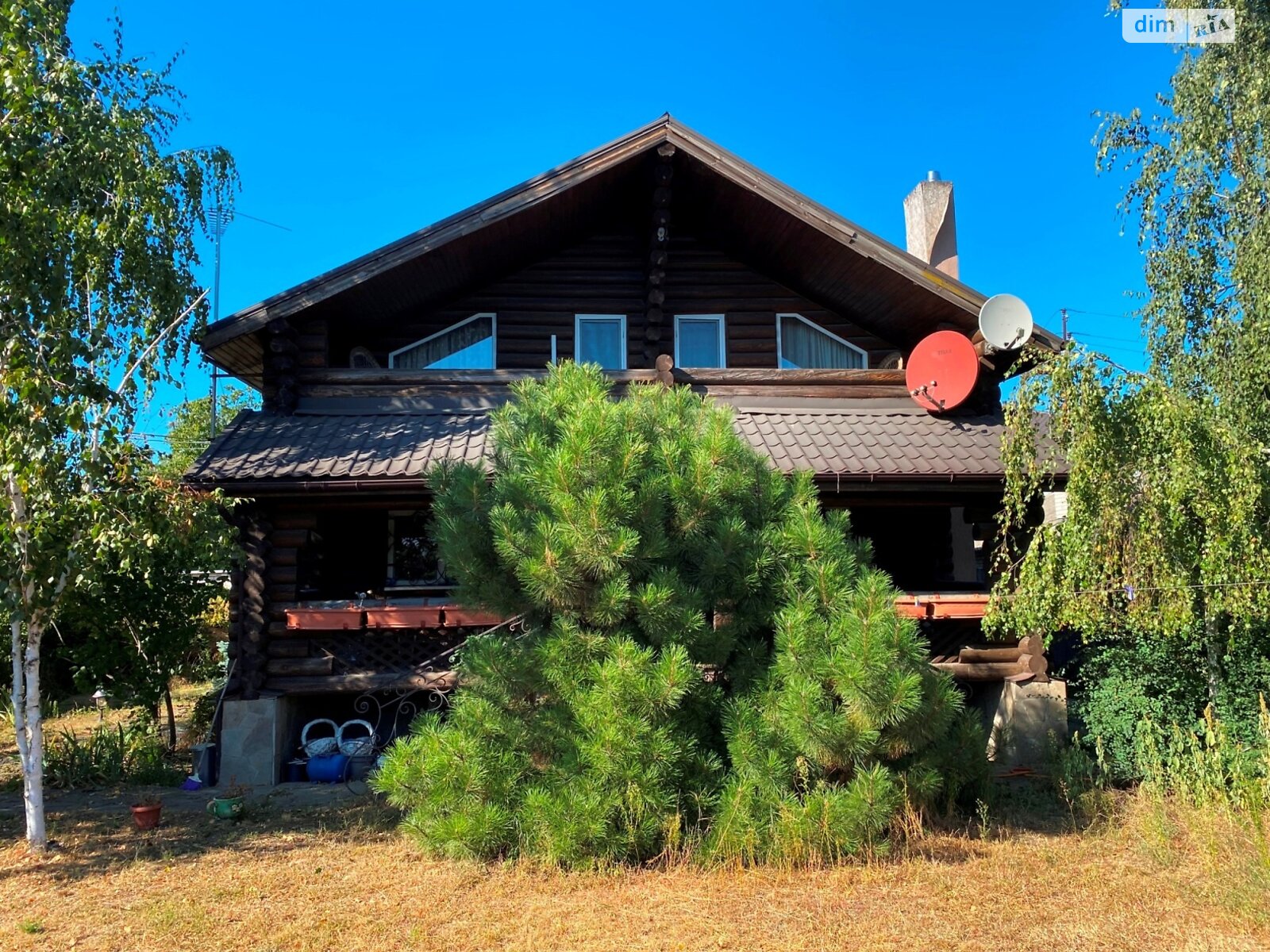 двоповерховий будинок з опаленням, 197 кв. м, зруб. Продаж в Києві, район Осокорки фото 1