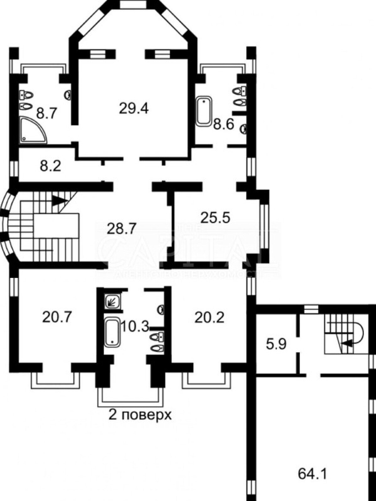 трехэтажный дом с гаражом, 710 кв. м, кирпич. Продажа в Киеве район Печерский фото 1