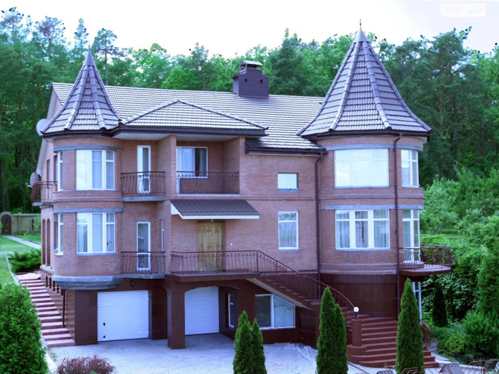 трехэтажный дом веранда, 480 кв. м, кирпич. Продажа в Киеве район Пуща-Водица фото 1