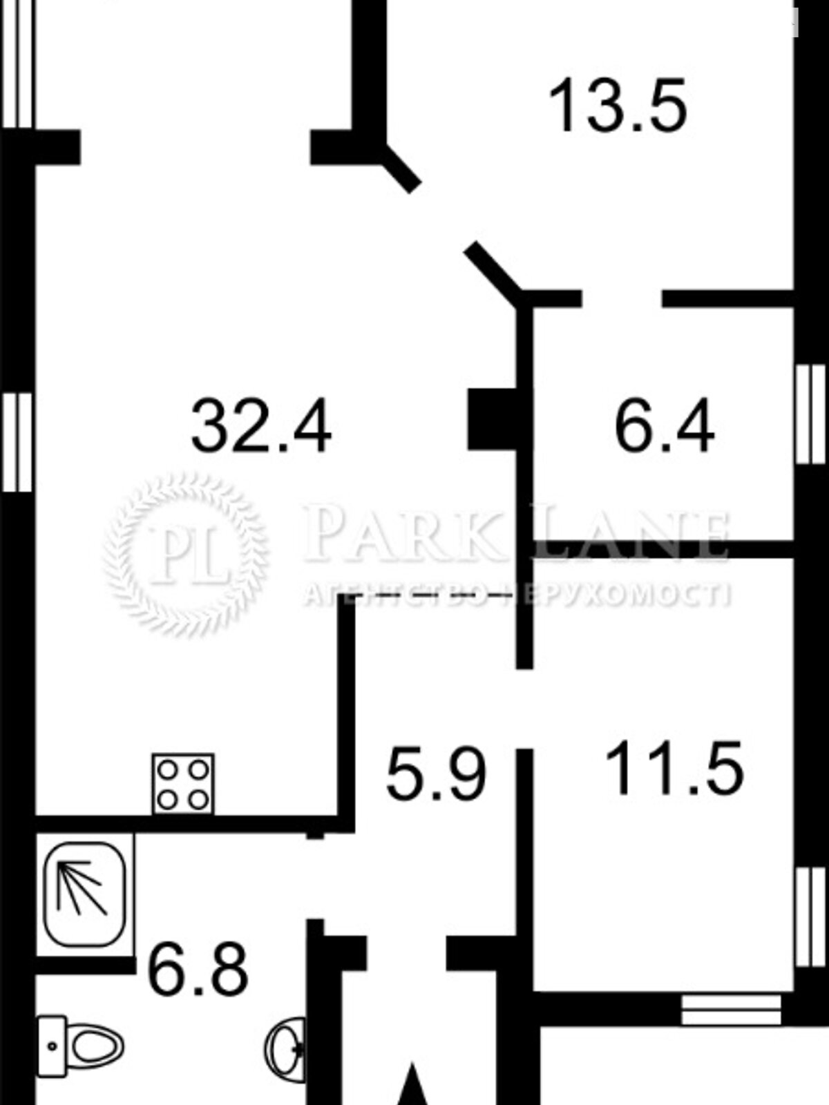 одноповерховий будинок з ремонтом, 78.6 кв. м, цегла. Продаж у Києві фото 1