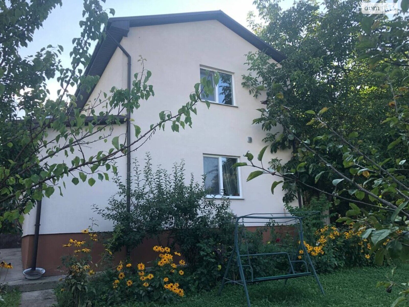 двухэтажный дом с ремонтом, 116 кв. м, пеноблок. Продажа в Гатном фото 1