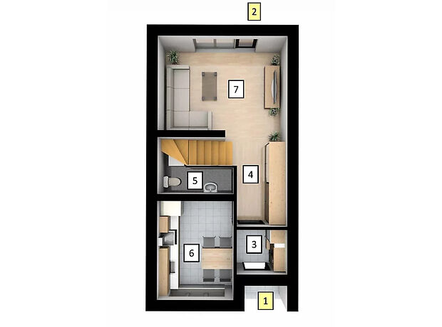 двухэтажный дом, 80 кв. м, кирпич. Продажа в Крюковщине (Киевская обл.) фото 1 двухэтажный дом, 80 кв. м, кирпич. Продажа в Крюковщине (Киевская обл.) фото 1