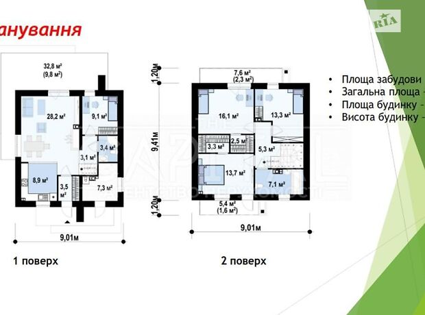 двухэтажный дом, 124 кв. м, кирпич. Продажа в Тарасовке (Киевская обл.) фото 1