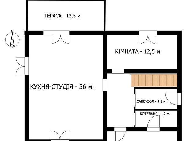 двухэтажный дом с террасой, 140 кв. м, кирпич. Продажа в Вите-Почтовой (Киевская обл.) фото 1