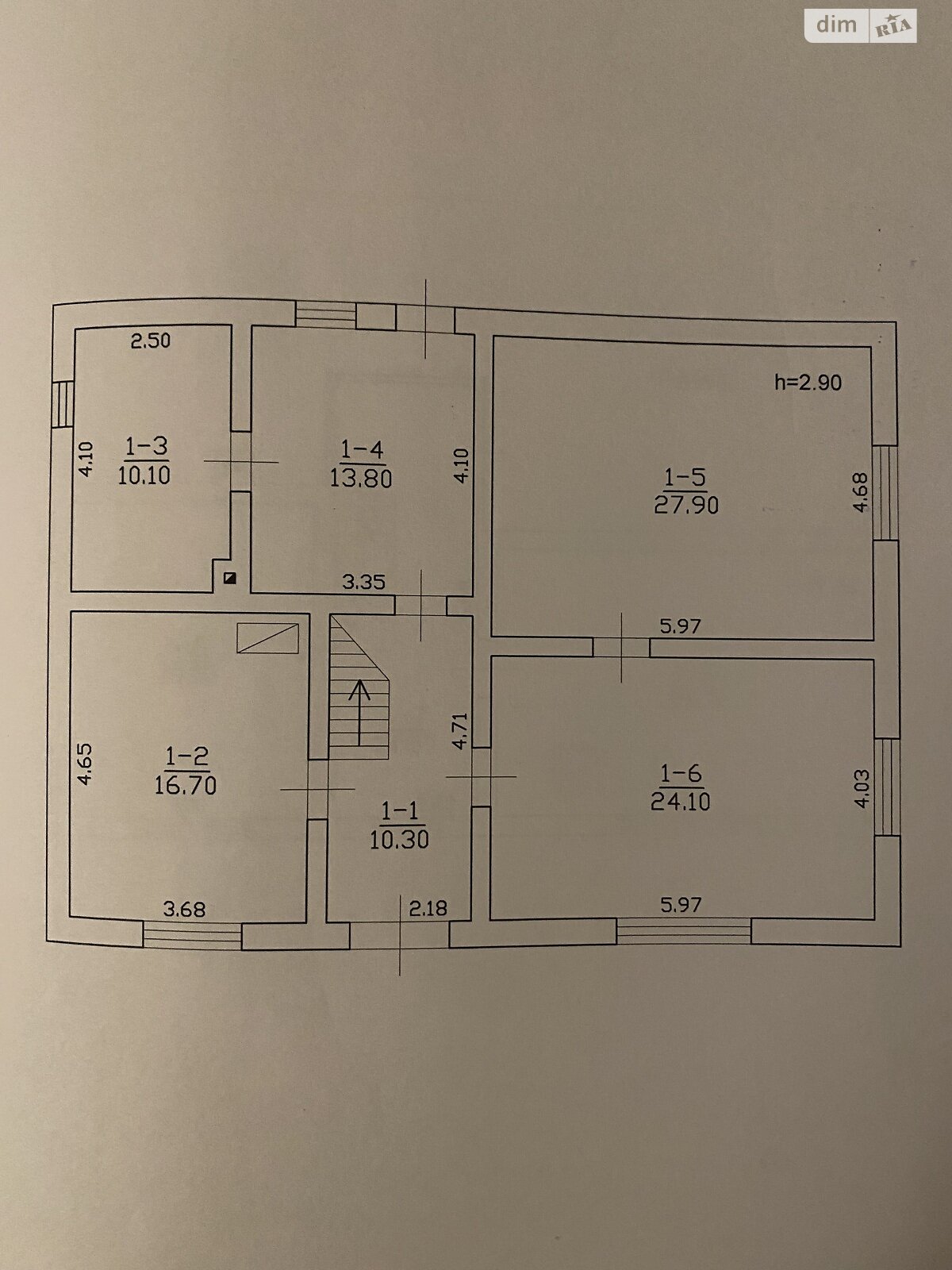 двухэтажный дом, 161 кв. м, кирпич. Продажа в Кицмани район Кицмань фото 1