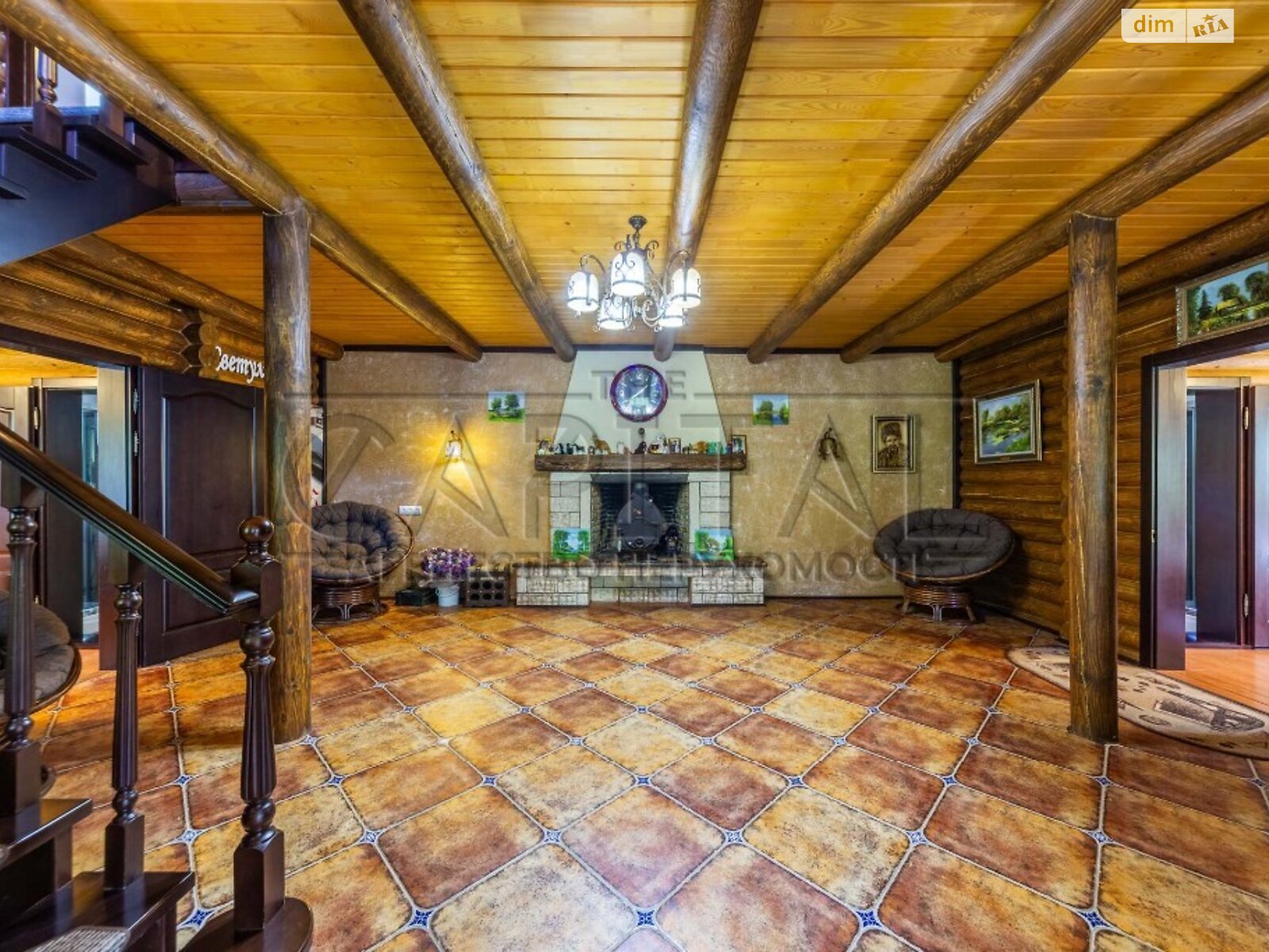 двоповерховий будинок з балконом, 250 кв. м, зруб. Продаж у Кийлові фото 1