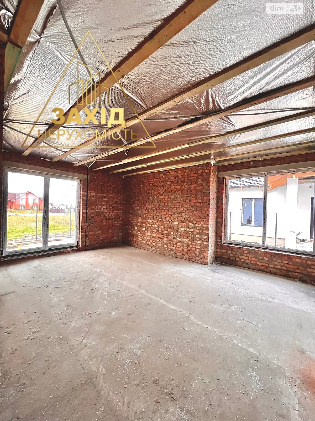 одноэтажный дом с отоплением, 130 кв. м, кирпич. Продажа в Княгининке фото 1