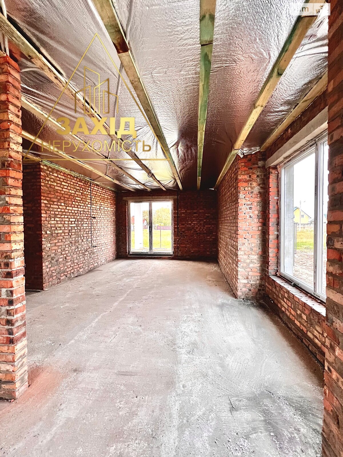 одноэтажный дом с отоплением, 130 кв. м, кирпич. Продажа в Княгининке фото 1