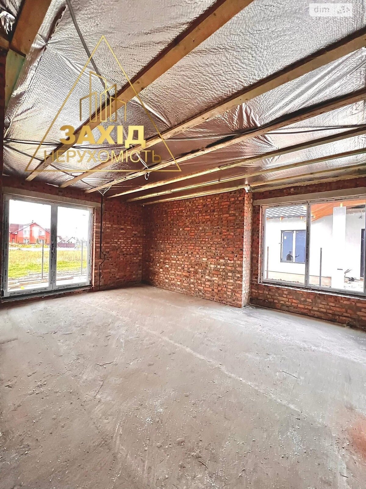 одноэтажный дом с отоплением, 130 кв. м, кирпич. Продажа в Княгининке фото 1