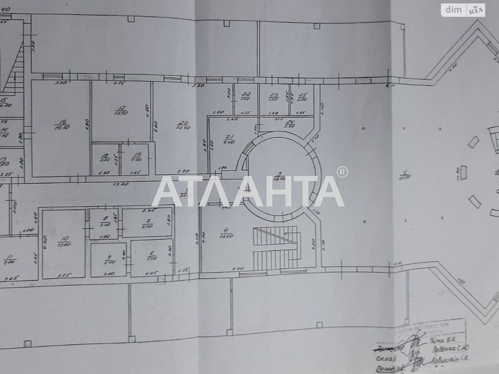 триповерховий будинок, 1044.6 кв. м, ракушечник (ракушняк). Продаж в Коблевому, район Коблево фото 1