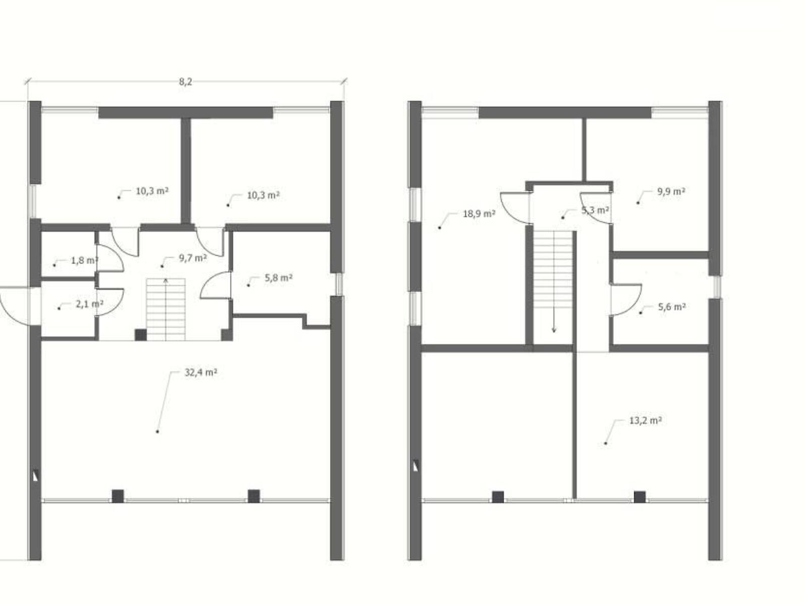 двоповерховий будинок, 132 кв. м, кирпич. Продаж у Вапнярці фото 1