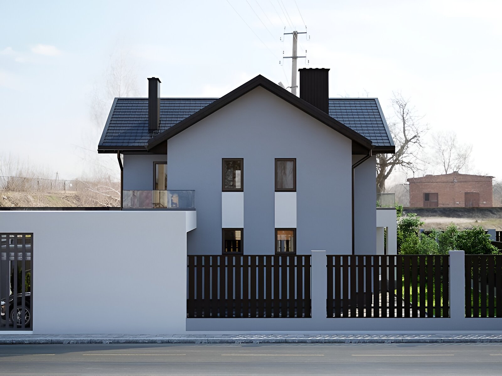 двухэтажный дом с верандой, 145 кв. м, керамический кирпич. Продажа в Конопнице фото 1 двухэтажный дом с верандой, 145 кв. м, керамический кирпич. Продажа в Конопнице фото 1