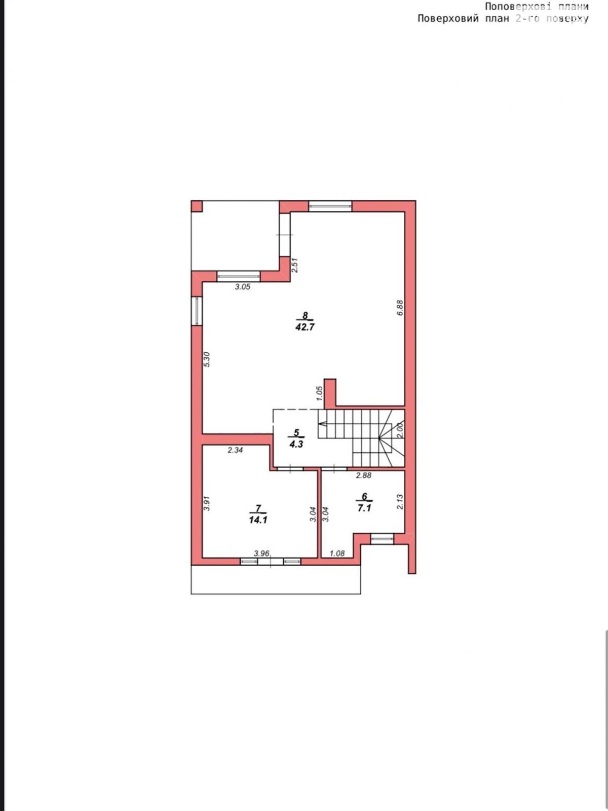 двоповерховий будинок з балконом, 143.7 кв. м, цегла. Продаж у Конопниці фото 1