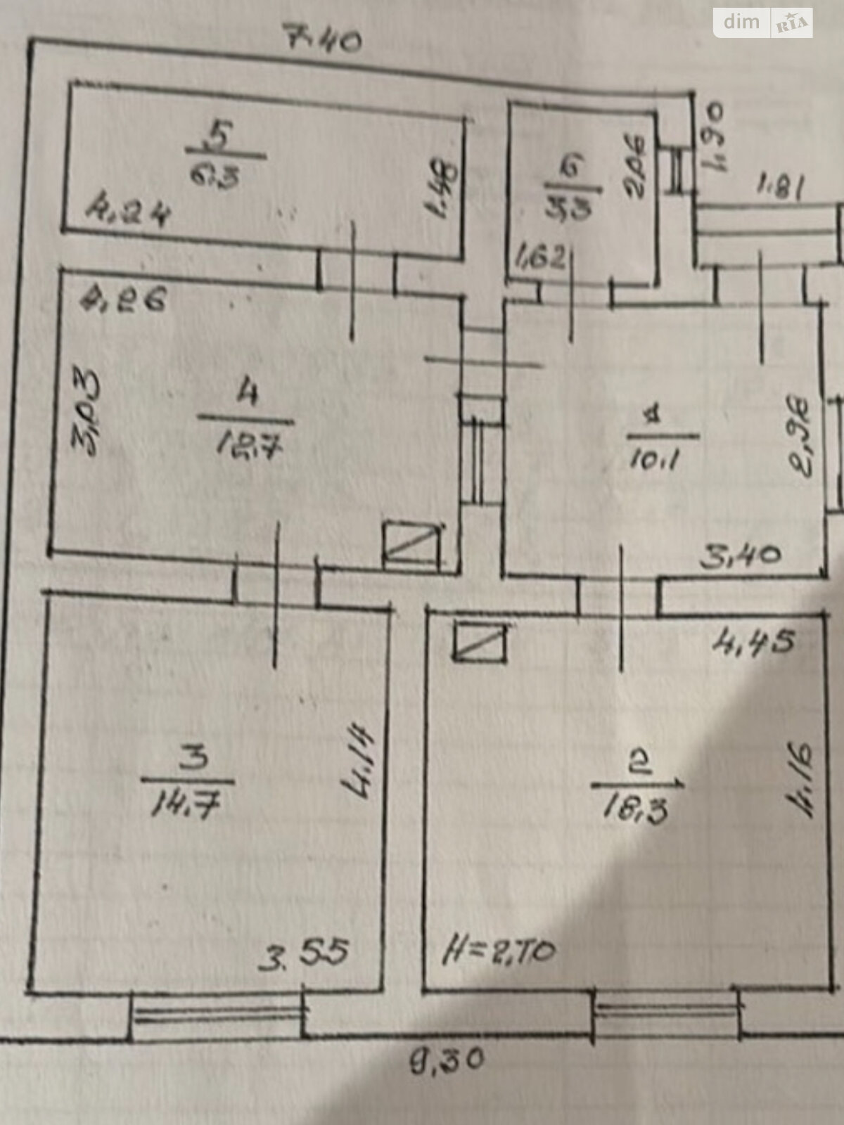 одноэтажный дом с гаражом, 65.4 кв. м, кирпич саманный. Продажа в Концове фото 1