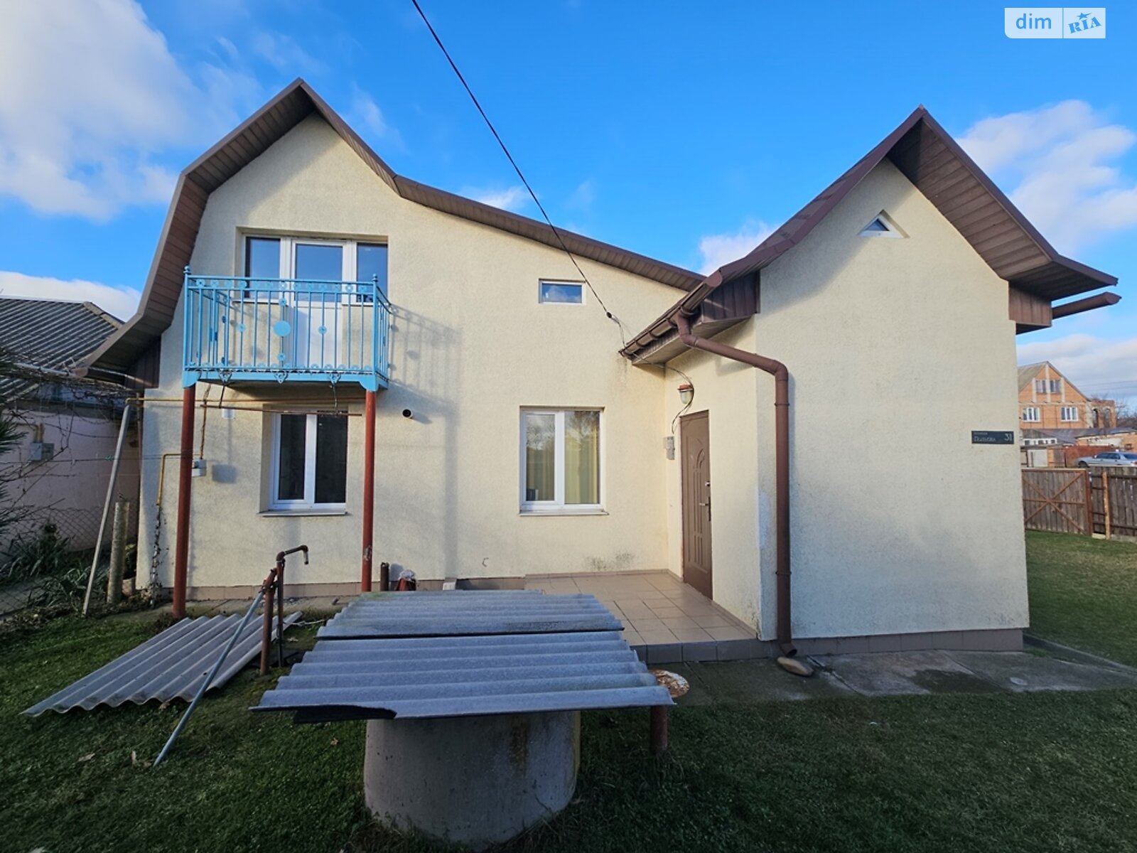 одноэтажный дом с балконом, 54 кв. м, кирпич. Продажа в Коржах фото 1