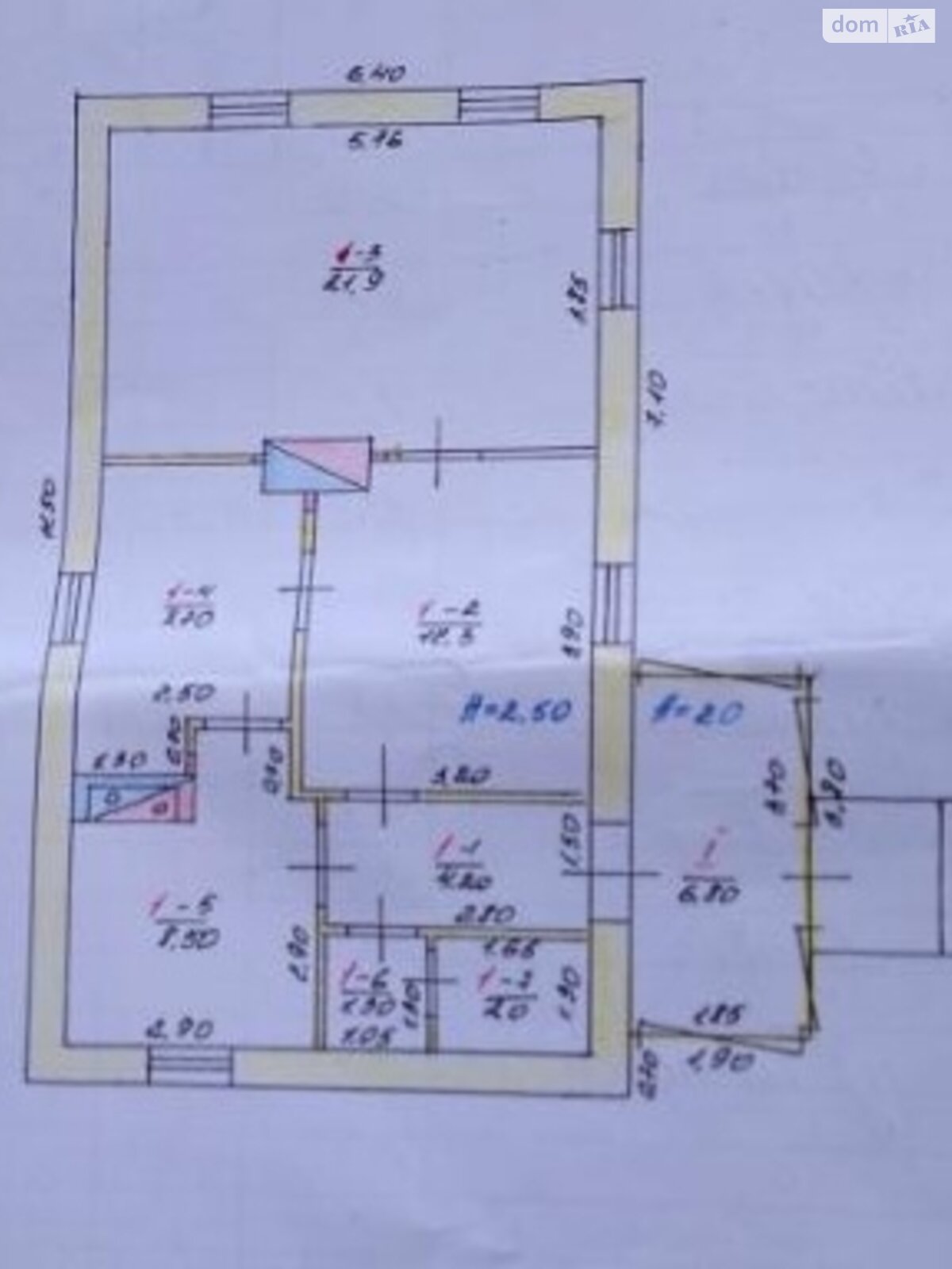 одноповерховий будинок, 66 кв. м, кирпич. Продаж у Студениці фото 1