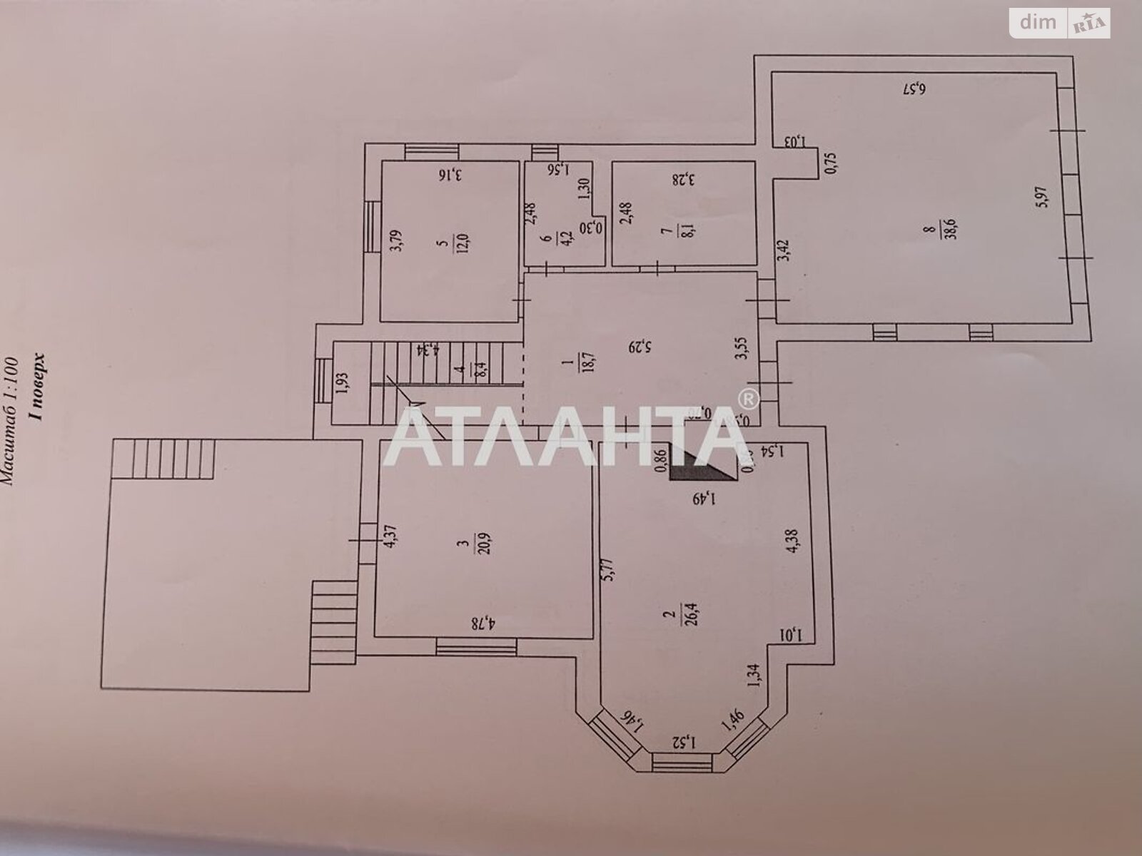 двоповерховий будинок, 291 кв. м, ракушечник (ракушняк). Продаж у Корсунцях фото 1