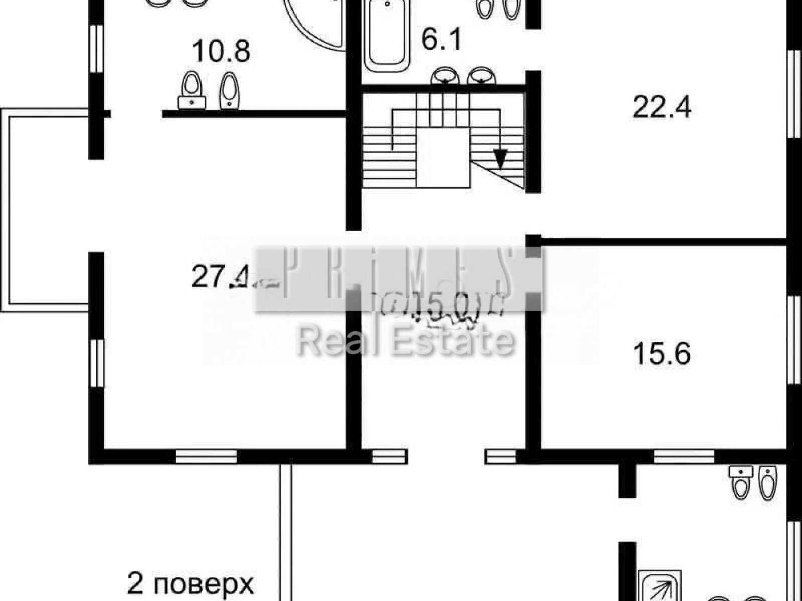 трехэтажный дом с гаражом, 430 кв. м, кирпич. Продажа в Козине фото 1