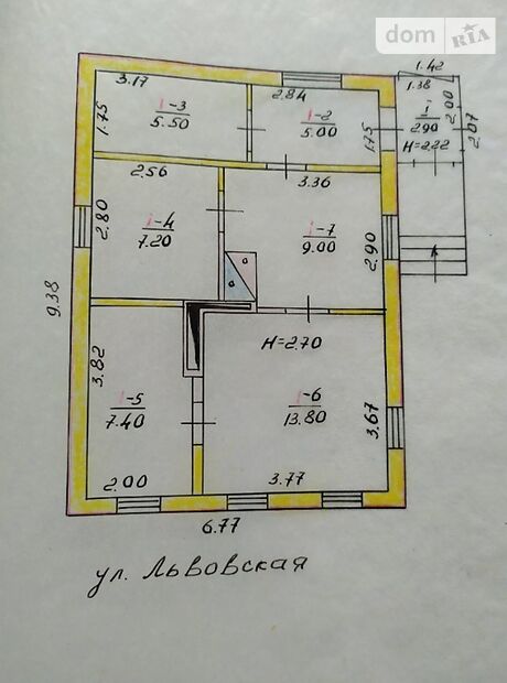 одноэтажный дом с садом, 63 кв. м, дерево и кирпич. Продажа в Беленьком (Донецкая обл.) фото 1 одноэтажный дом с садом, 63 кв. м, дерево и кирпич. Продажа в Беленьком (Донецкая обл.) фото 1