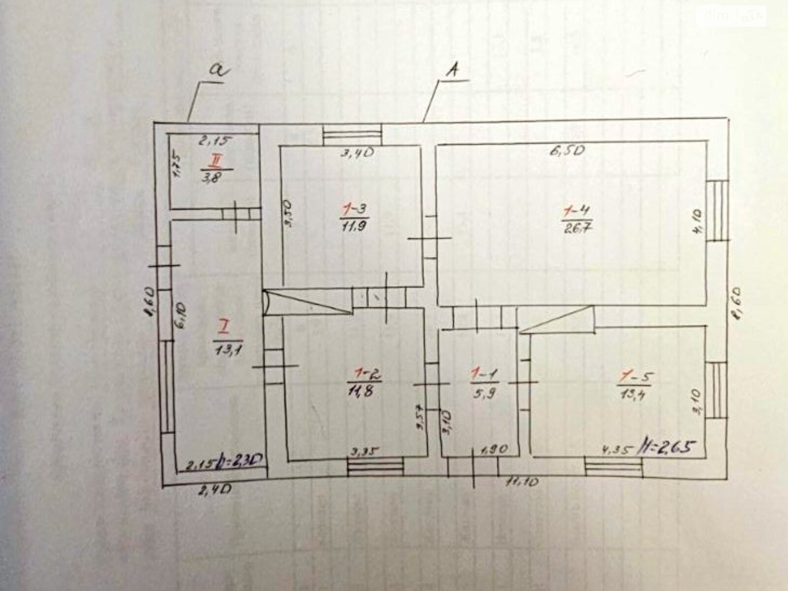 одноэтажный дом, 87 кв. м, ракушечник (ракушняк). Продажа в Красной Косе фото 1