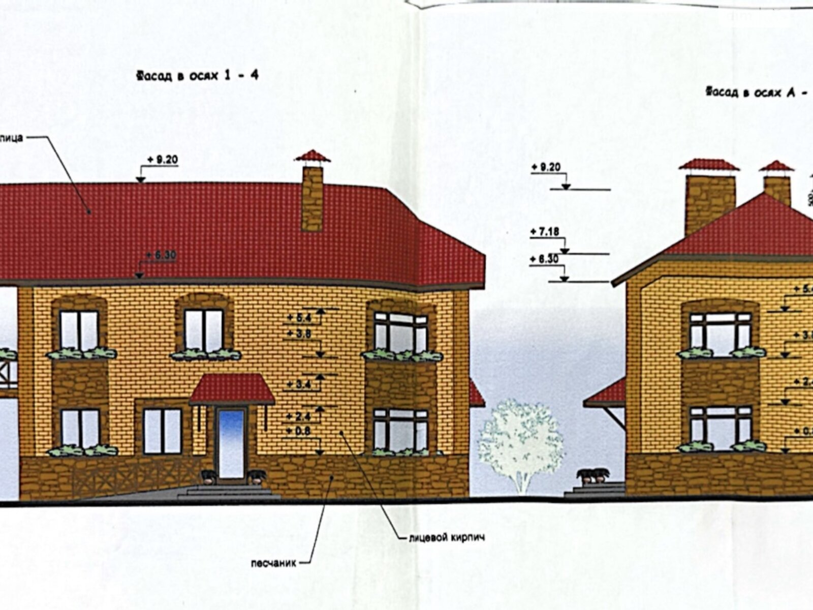 двухэтажный дом, 200 кв. м, кирпич. Продажа в Кременчуге фото 1