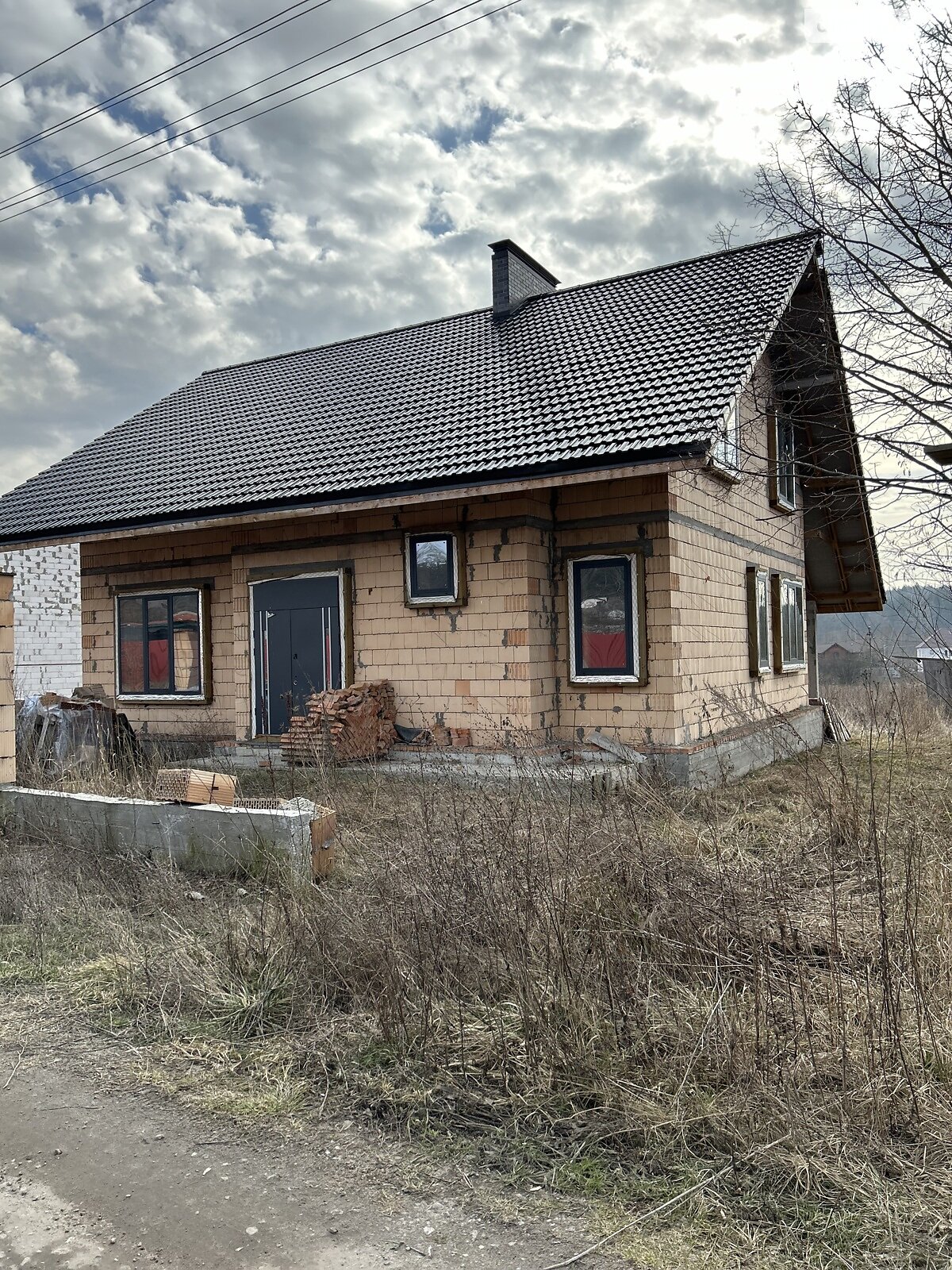 двухэтажный дом с мансардой, 201 кв. м, керамический кирпич. Продажа в Кременище фото 1