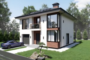 двухэтажный дом с гаражом, 156 кв. м, газобетон. Продажа в Криховцах фото 2