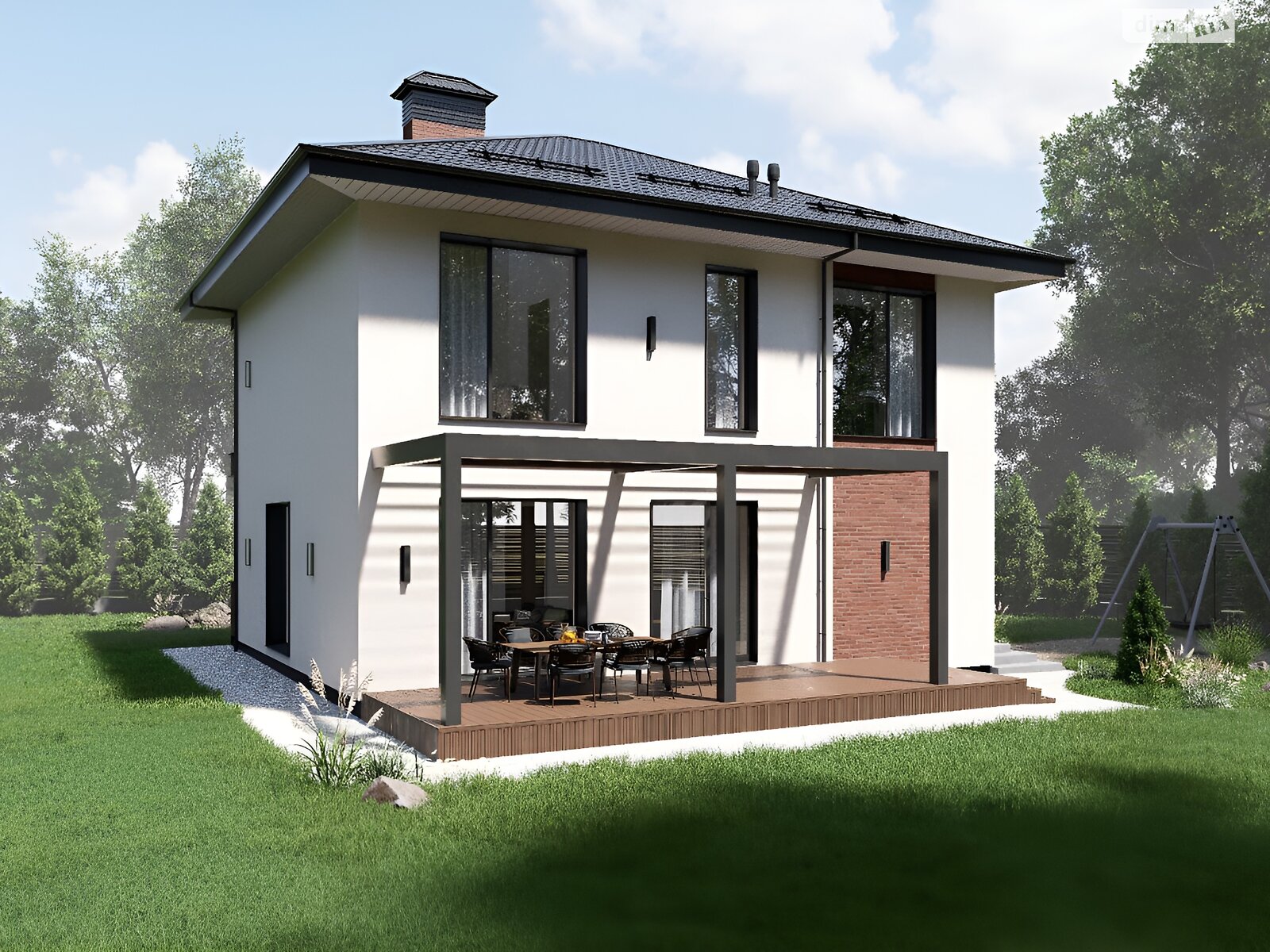 двухэтажный дом с гаражом, 156 кв. м, газобетон. Продажа в Криховцах фото 1 двухэтажный дом с гаражом, 156 кв. м, газобетон. Продажа в Криховцах фото 1