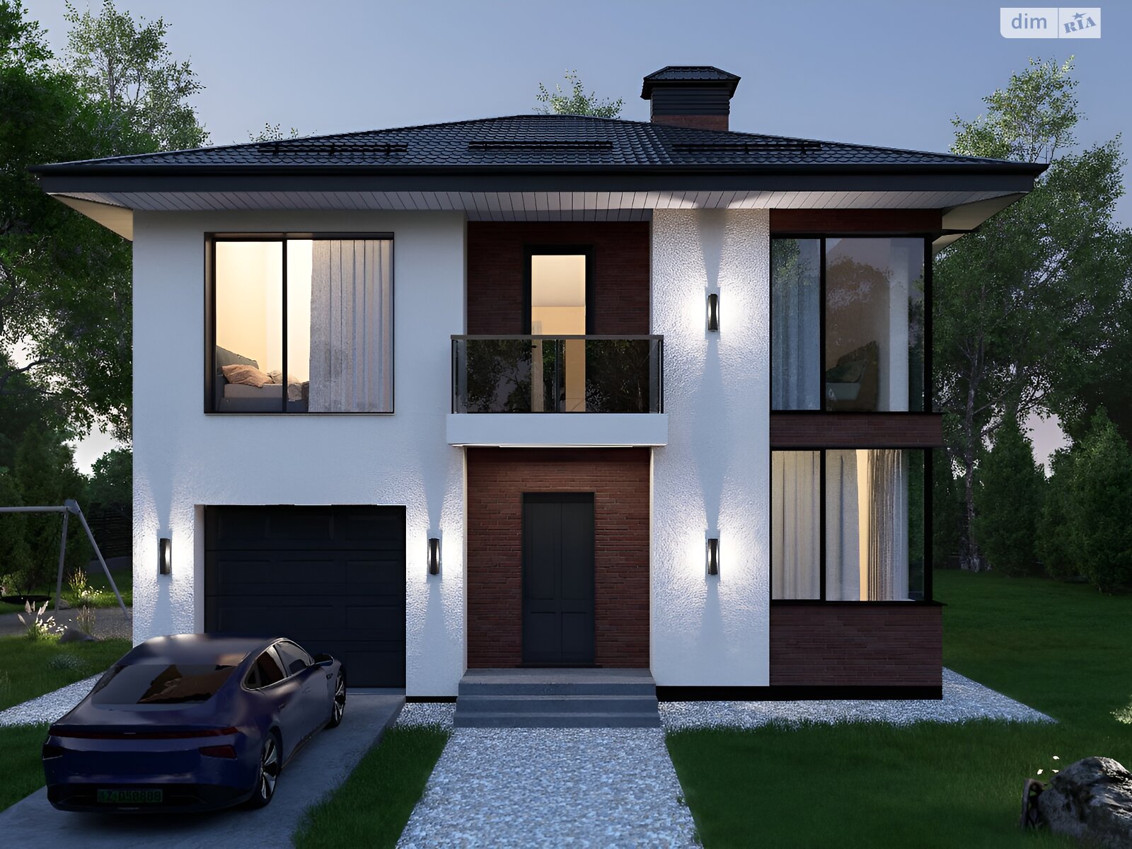 двухэтажный дом с гаражом, 156 кв. м, газобетон. Продажа в Криховцах фото 1 двухэтажный дом с гаражом, 156 кв. м, газобетон. Продажа в Криховцах фото 1