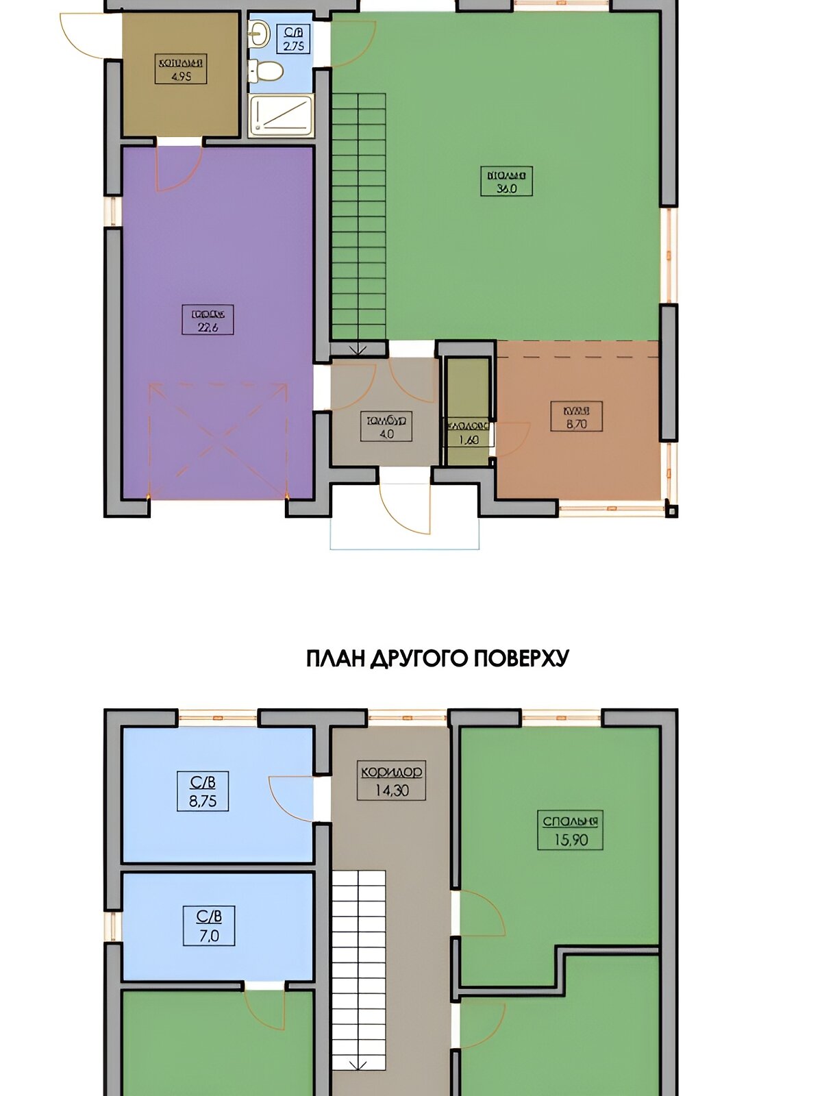 двухэтажный дом с гаражом, 156 кв. м, газобетон. Продажа в Криховцах фото 1 двухэтажный дом с гаражом, 156 кв. м, газобетон. Продажа в Криховцах фото 1